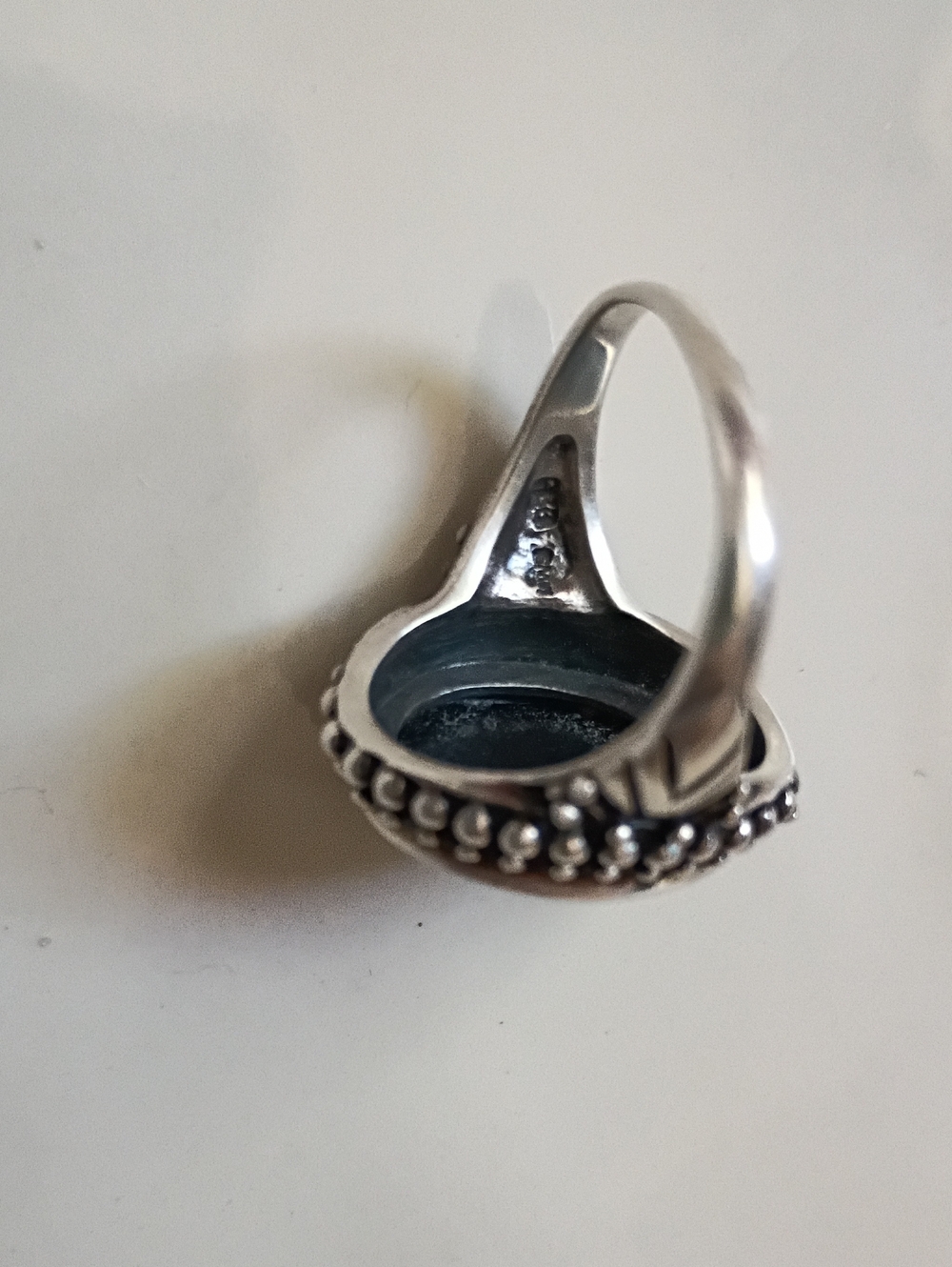 Handcrafted 925 Silver Black Onyx Ring - Picture 6 of 6